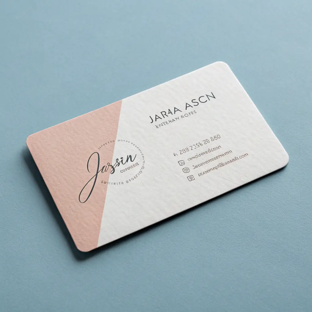 Minimalist White Business Card